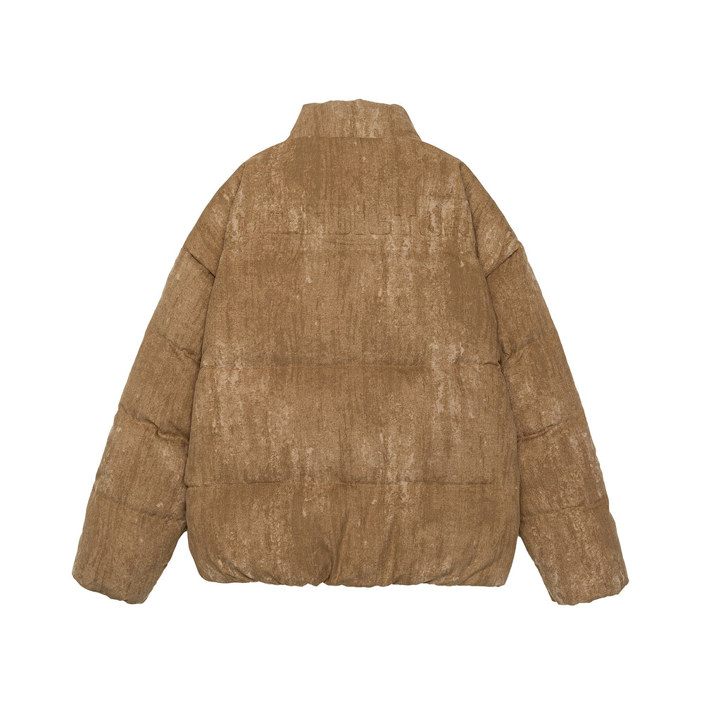 Herren Oversize gesteppte Thermo-Pufferjacke mit hohem Stehkragen Shop Nory