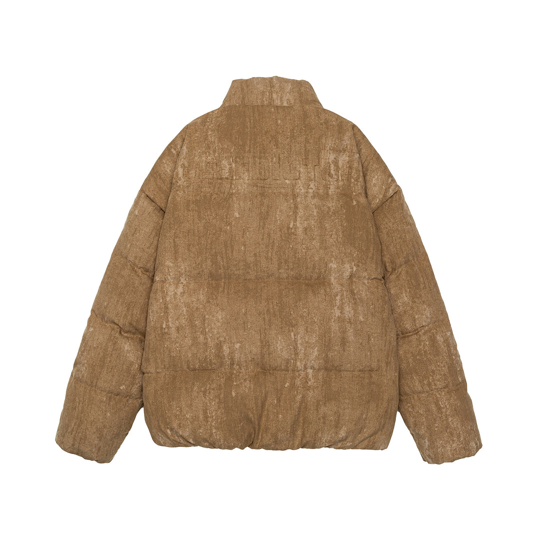 Herren Oversize gesteppte Thermo-Pufferjacke mit hohem Stehkragen Shop Nory