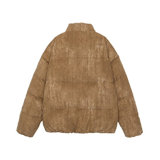 Herren Oversize gesteppte Thermo-Pufferjacke mit hohem Stehkragen Shop Nory