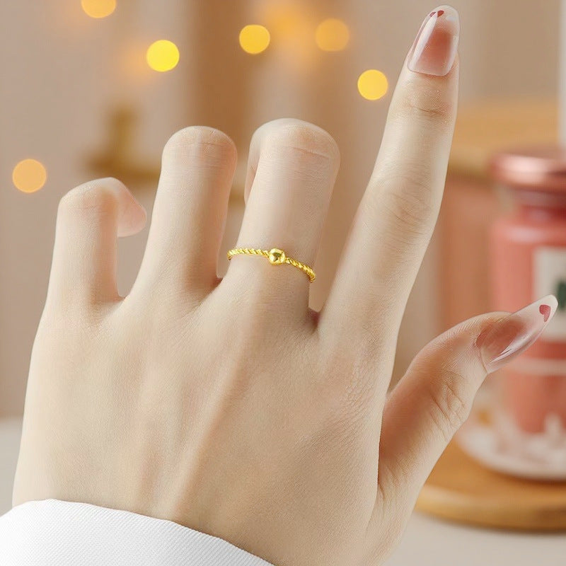 Damen Reversibler Ring mit gedrehtem Design Shop Nory