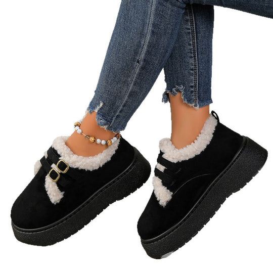 Damen Gefütterte Schnür‑Sneaker mit Kunstfellfutter und Plateau‑Sohle Shop Nory