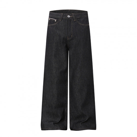 Damen Weite Highwaist-Jeanshose im Balloon-Cut mit weitem Bein und klassischem Taschen-Design Shop Nory