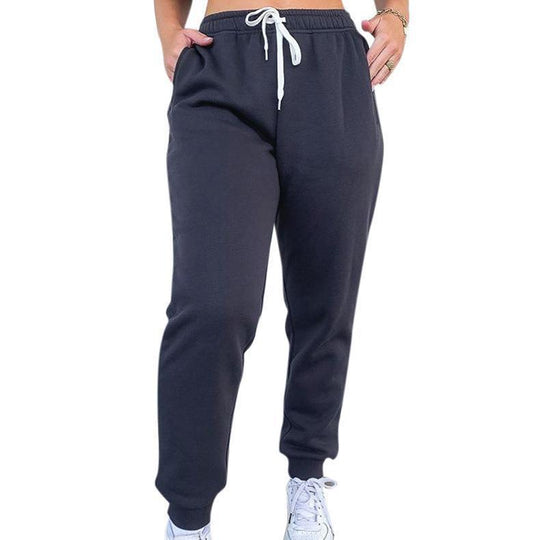 Damen nan taillenhohe tapered Jogginghose mit elastischem Komfortbund, verstellbarem Kordelzug und tiefen Eingrifftaschen Shop Nory