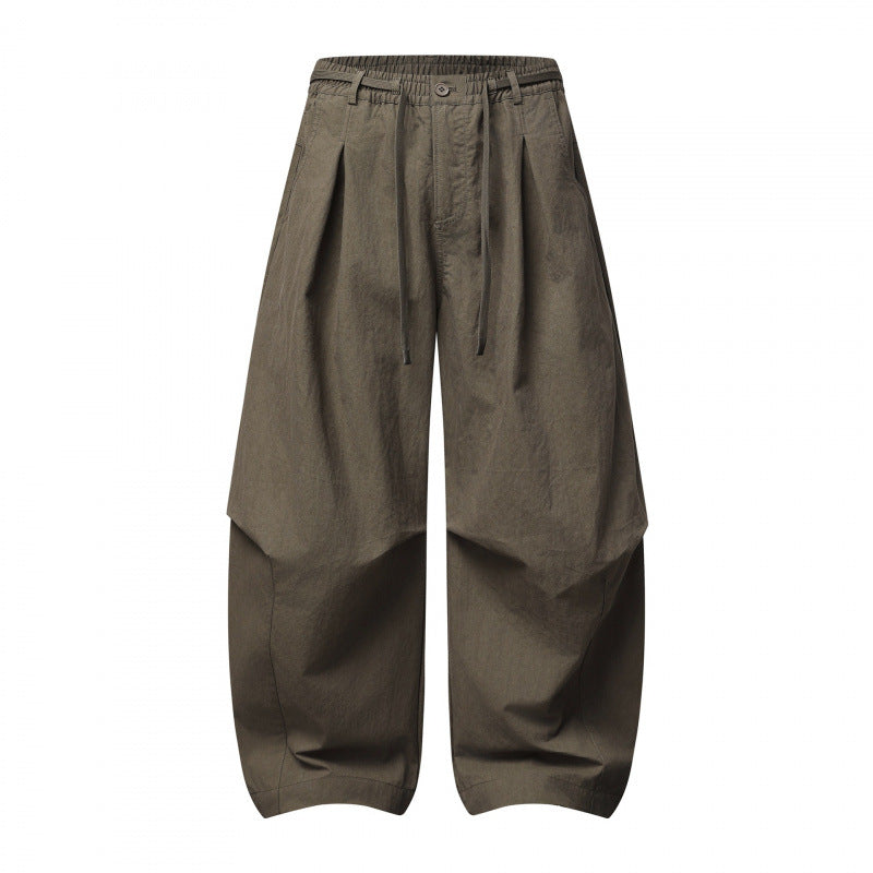 Unisex Weite Lagenhose mit ballonförmiger Silhouette, hoher Leibhöhe und Kordelzug Shop Nory