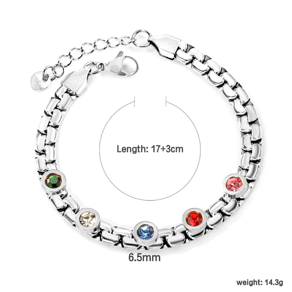 Damen zartes Armband mit funkelndem Auge-Anhänger Shop Nory