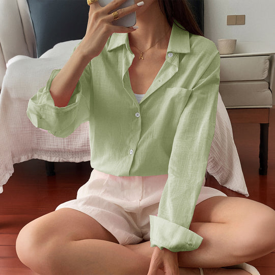 Damen nan zweiteiliges Sommer-Set aus leichtem Oversize-Hemd und ärmellosem Mini-Kleid Shop Nory