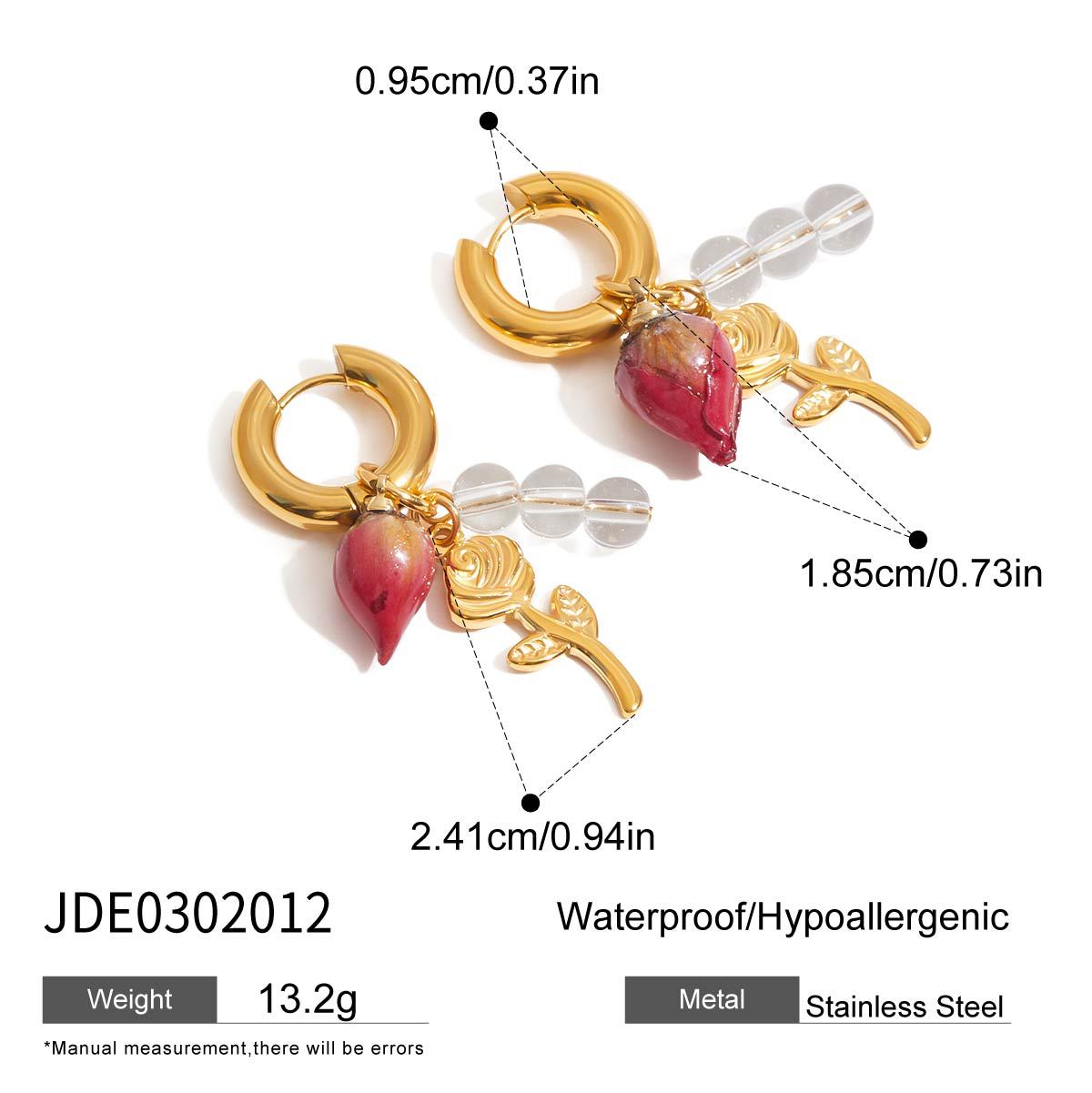 Damen Ohrringe mit floralen Anhängern Shop Nory