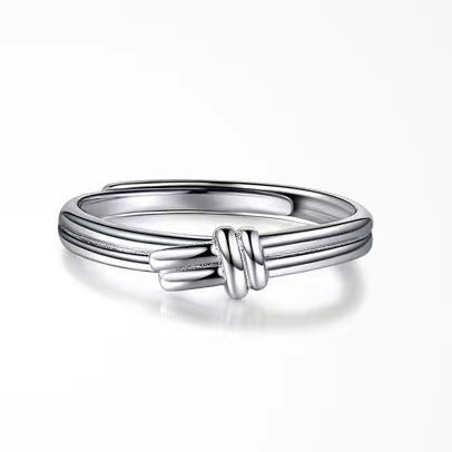 Damen moderner doppelter Knotungsring Shop Nory