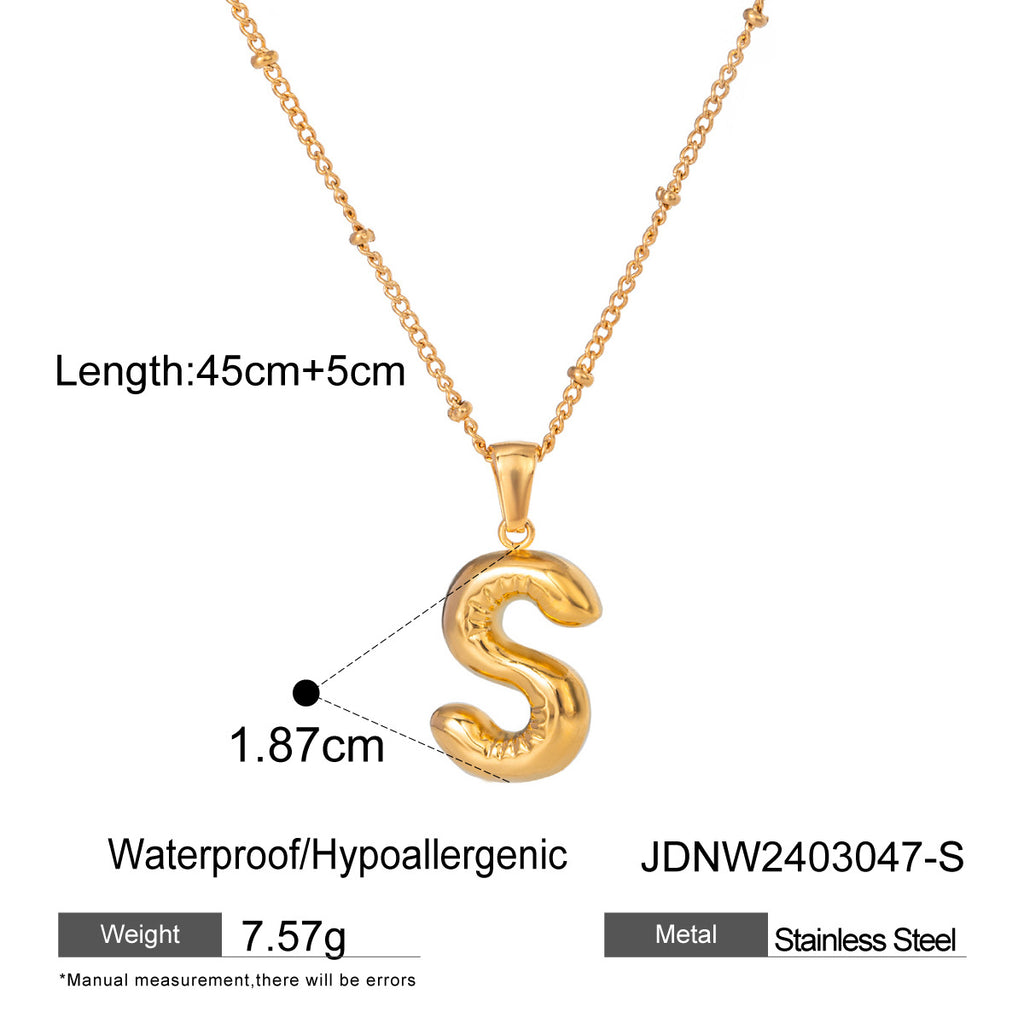 Damen Halskette mit persönlichem Z-Anhänger aus hochwertigem Edelstahl Shop Nory