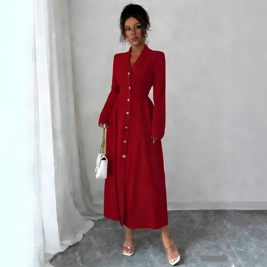 Damen Elegantes Midikleid im Blazerstil mit taillierter Schnittführung Shop Nory