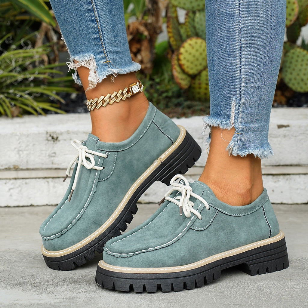 Damen Robuste Comfort-Schnürschuhe