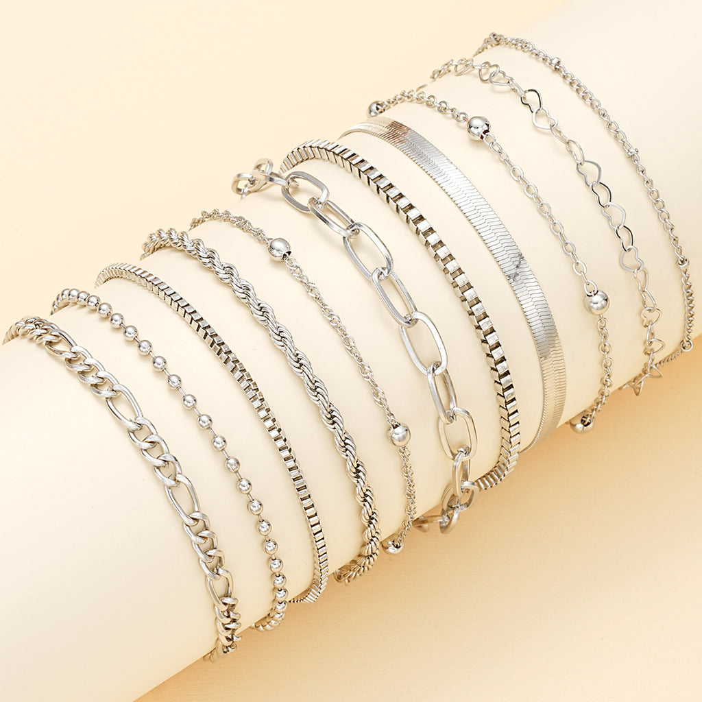Damen Armband-Set mit eleganten und modernen Gliederdesigns Shop Nory