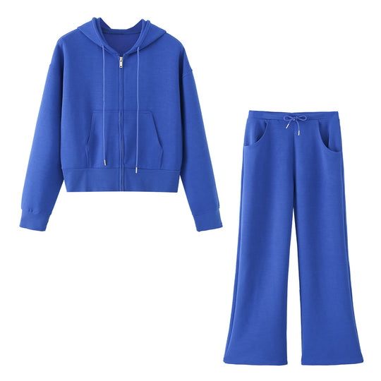 Damen Weite Lounge-Hose mit hohem Bund, Tunnelzug und Eingrifftaschen Shop Nory