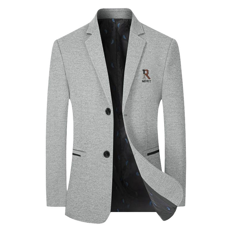 Herren Sakko Slim-Fit aus strukturierter Wollmischung mit kontrastiertem Innenfutter Shop Nory