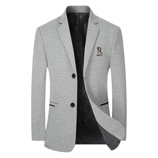 Herren Sakko Slim-Fit aus strukturierter Wollmischung mit kontrastiertem Innenfutter Shop Nory