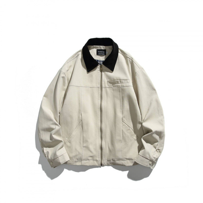 Unisex Kurz geschnittene Overshirt‑Jacke mit Cordkragen, Brustleistentasche und präzisen Nahtdetails Shop Nory