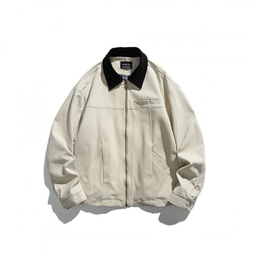 Unisex Kurz geschnittene Overshirt‑Jacke mit Cordkragen, Brustleistentasche und präzisen Nahtdetails Shop Nory