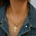 Damenkette mit elegantem Kreuzanhänger Shop Nory