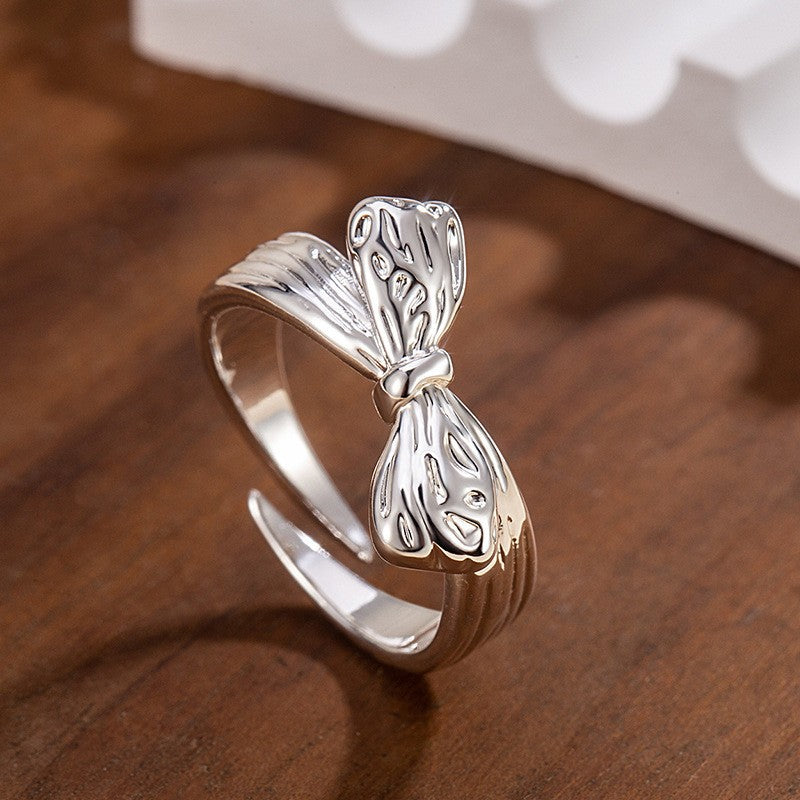 Damen Ring mit kunstvollem Schleifen-Design Shop Nory