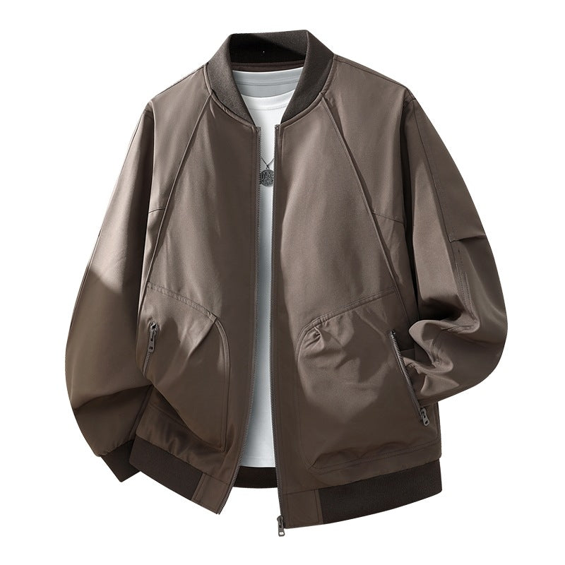 Herren Modische Bomberjacke mit Innenfutter Shop Nory