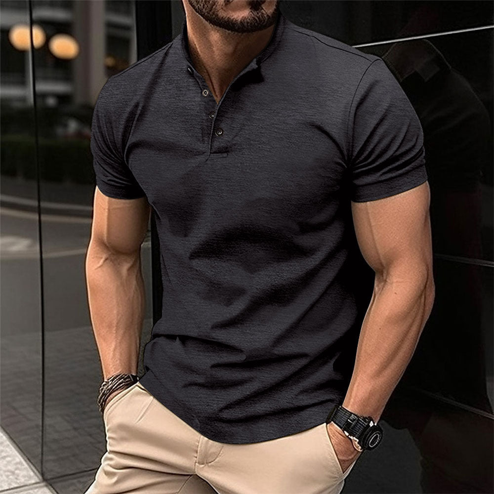 Herren Polohemd mit Knopfleiste und Kurzarm