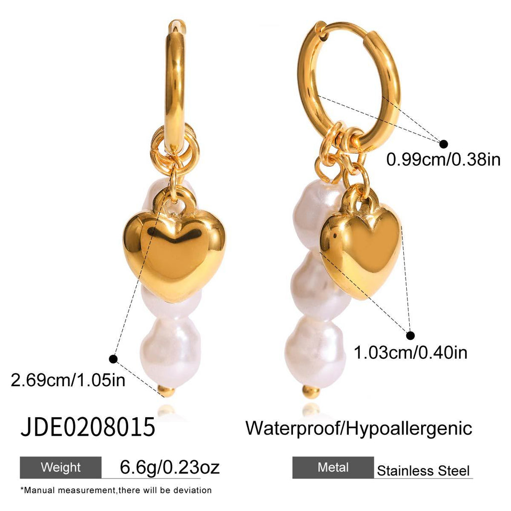 Damen Ohrhänger mit funkelnden Stern- und Mondanhängern aus hypoallergenem Edelstahl Shop Nory