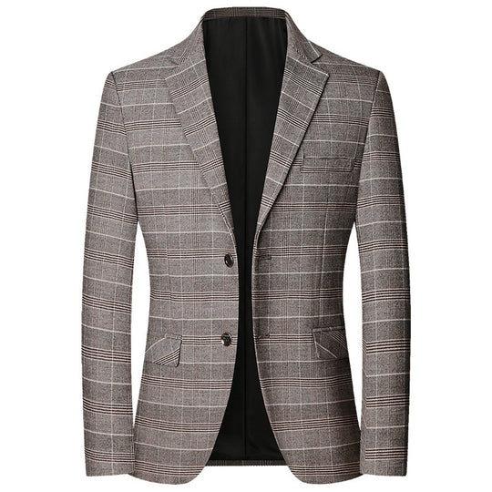 Herren Kariertes Sakko mit schmaler Passform und aufgesetzten Taschen Shop Nory