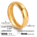 Damen Hypoallergener und wasserdichter Ring aus Edelstahl Shop Nory