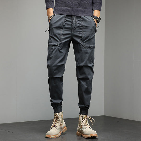 Herren Cargo-Joggerhose mit Utility-Taschen und elastischem Bündchen Shop Nory