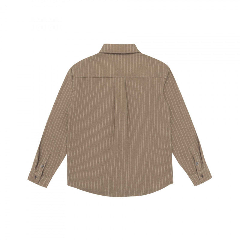 Herren Boxy-Hemd mit Nadelstreifen, Raglanärmeln und soften Flanellgriff Shop Nory