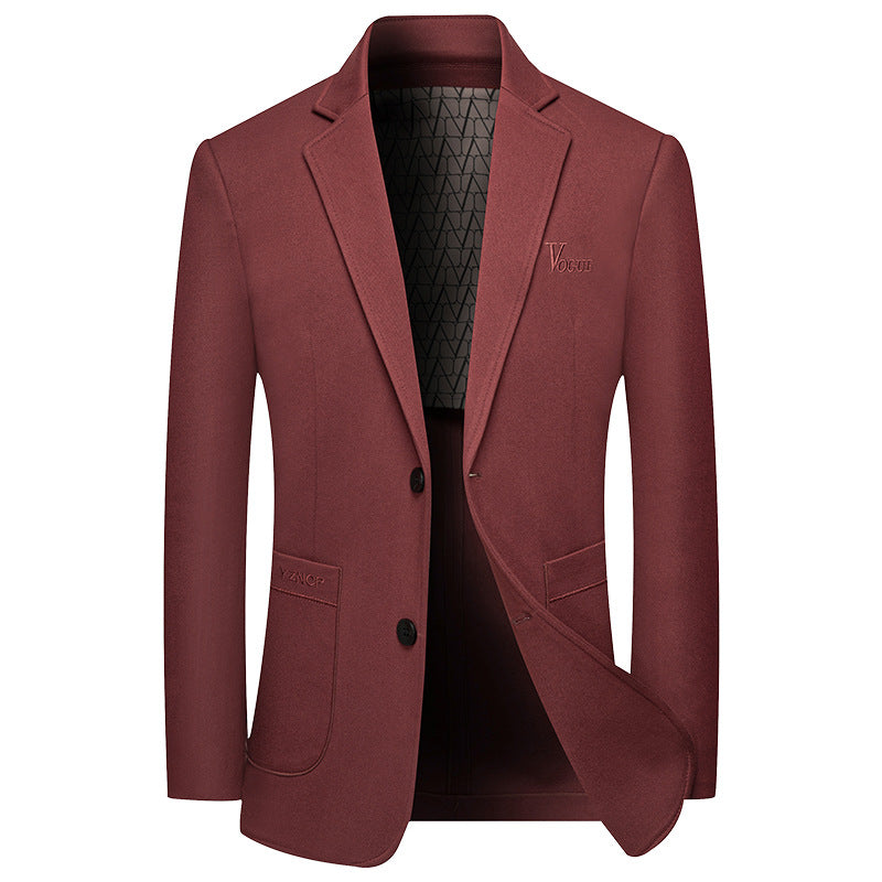 Herren Modernes Einreihiges City-Blazer mit aufgesetzten Taschen und leichter Halbfütterung Shop Nory