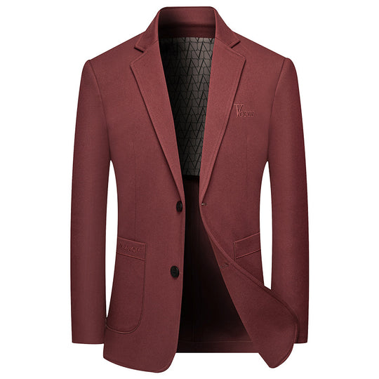 Herren Modernes Einreihiges City-Blazer mit aufgesetzten Taschen und leichter Halbfütterung Shop Nory
