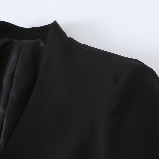 Damen Taillierter Blazer mit Bindegürtel und asymmetrischem Zipfelsaum Shop Nory