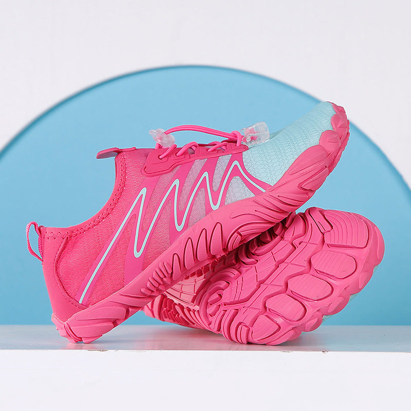 Damen Wassersportschuhe mit rutschfester Sohle und elastischem Schnürsystem
