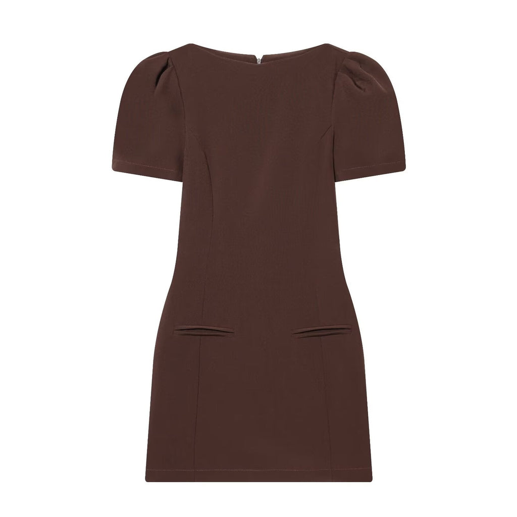 Damenkleid mit Puffärmeln und tailliertem Schnitt