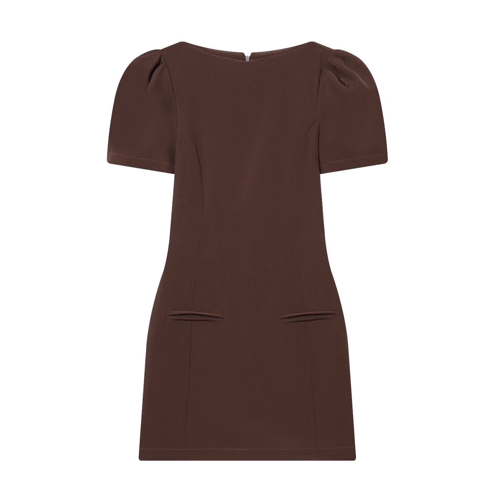 Damenkleid mit Puffärmeln und tailliertem Schnitt