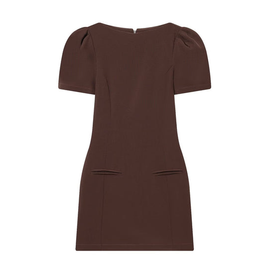 Damenkleid mit Puffärmeln und tailliertem Schnitt