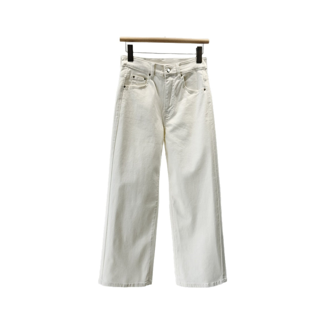 Damen Hochtaillierte Weite Denim-Hosen Shop Nory 1787623024