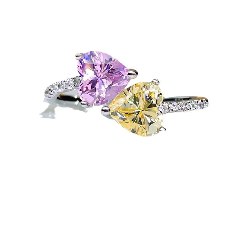 Damen Herzförmiger Schmuckring mit Zirkonia Shop Nory