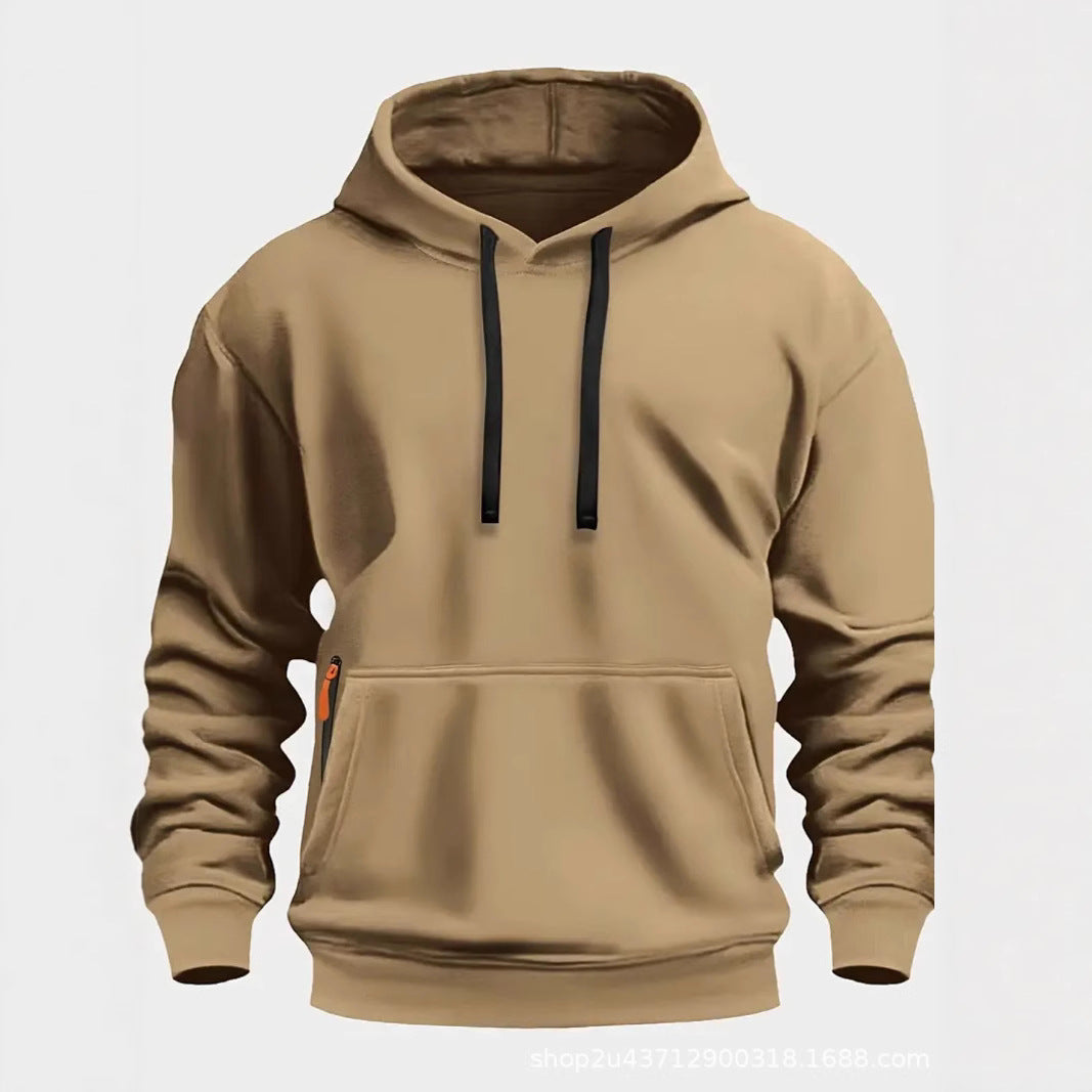 Herren sportlicher Kapuzenpullover mit praktischen Taschen und atmungsaktivem Material