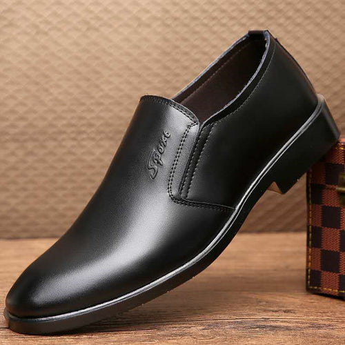 Herren Eleganter Lederslipper mit elastischem Einstieg und profilierter Gummisohle Shop Nory