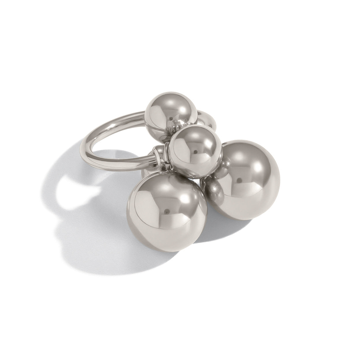 Damen-Statement-Ring mit geometrischen Kugeln Shop Nory
