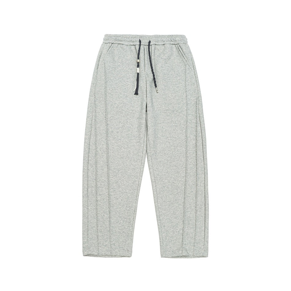 Damen Weite High‑Waist Jogginghose mit Ziernähten und Kordelzug Shop Nory