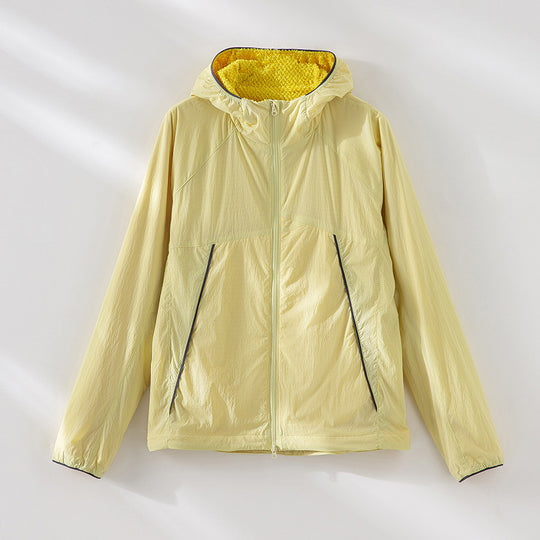 Herren leichte wind- und wasserabweisende Kapuzenjacke mit Fleece‑Innenfutter und Frontreißverschluss Shop Nory