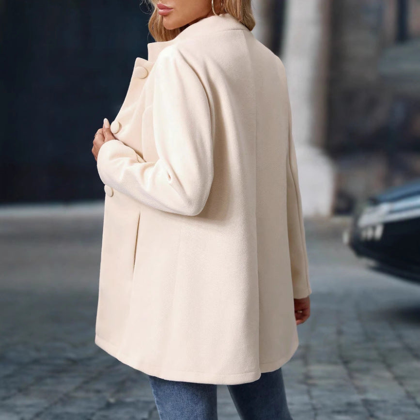 Damen Elegante und moderne Wollmantel