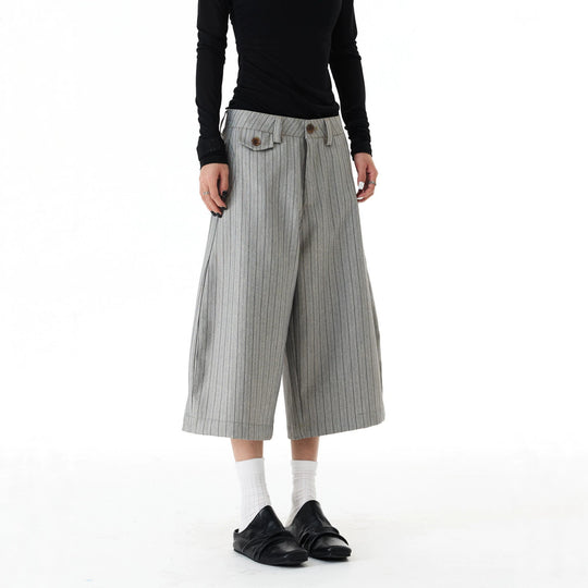 Damen Weitgeschnittene Streifenhose Shop Nory