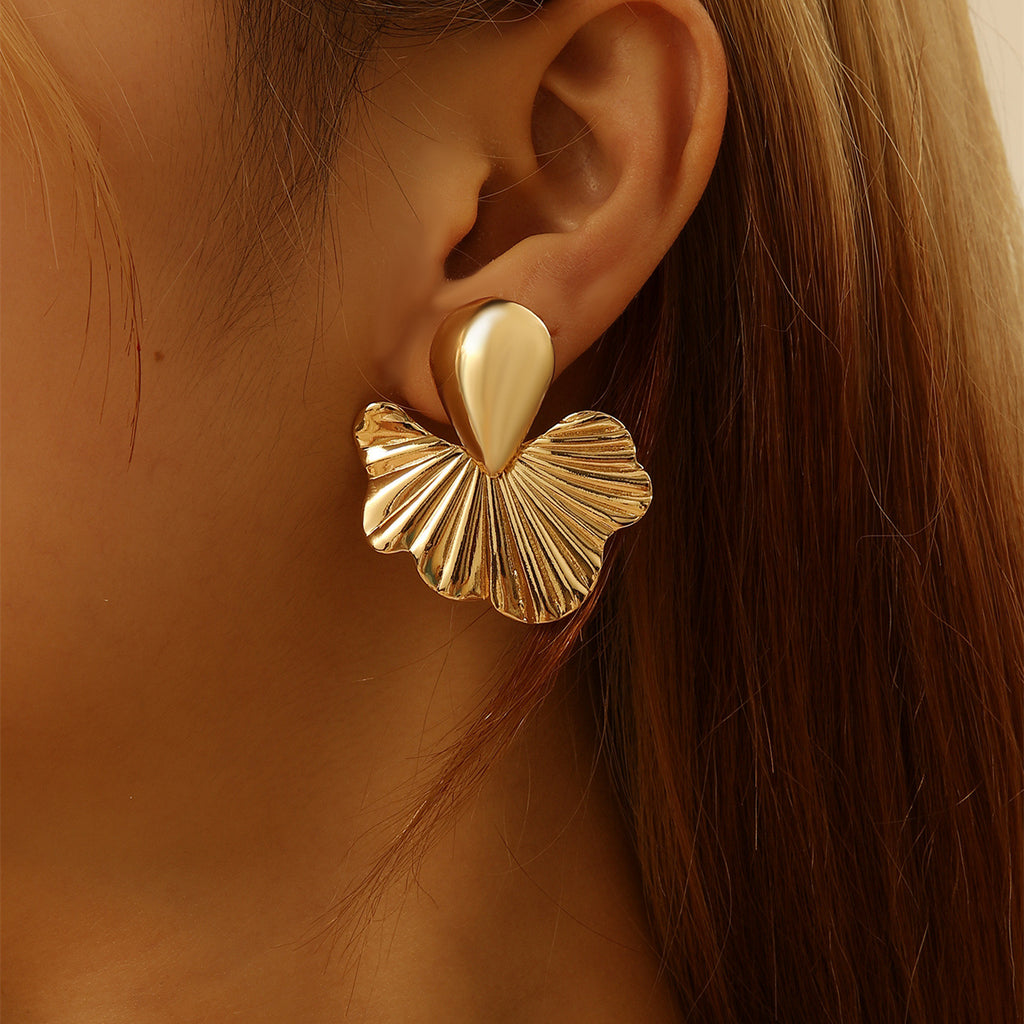 Damen Ohrringe im modernen Ginkgo-Blatt-Design Shop Nory