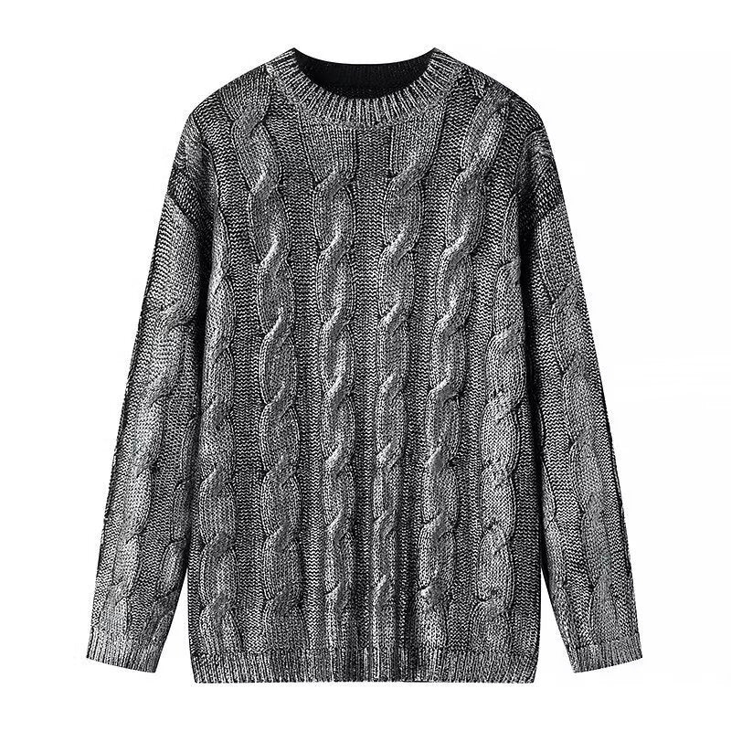 Damen Grobgestrickter Zopfstrick-Pullover mit Rundhals und Oversize-Schnitt Shop Nory