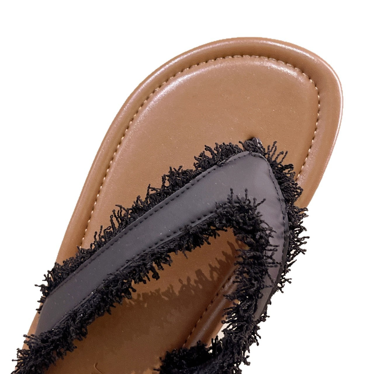 Damen Flip-Flops mit modischem Fransen-Design und komfortabler Sohle