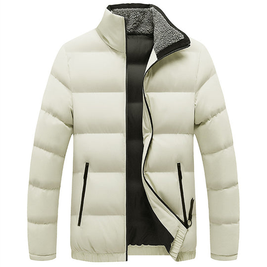 Herren Wattierte Steppjacke mit Sherpa-Innenkragen, winddichter Membran und Reißverschlusstaschen Shop Nory